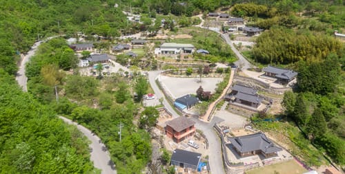 하늘에서 본 오성한옥마을