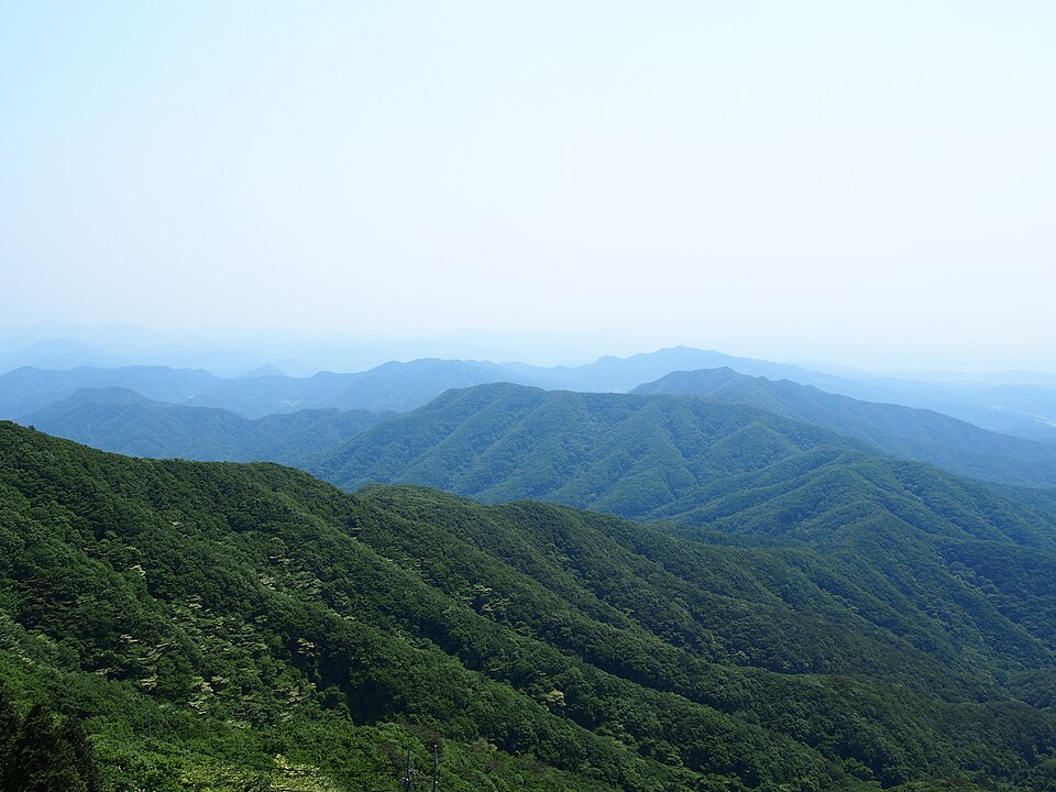 모악산 능선